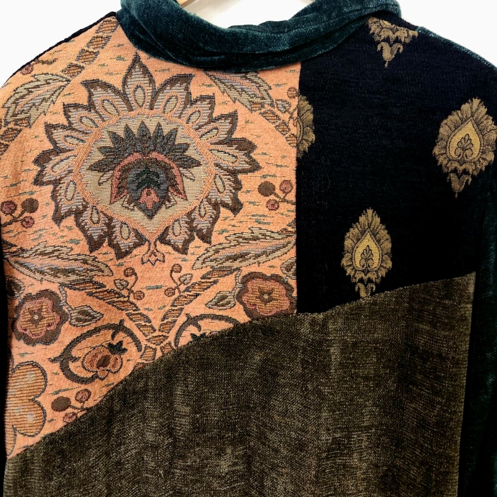 Embroidered Patchwork Jacket - image 4